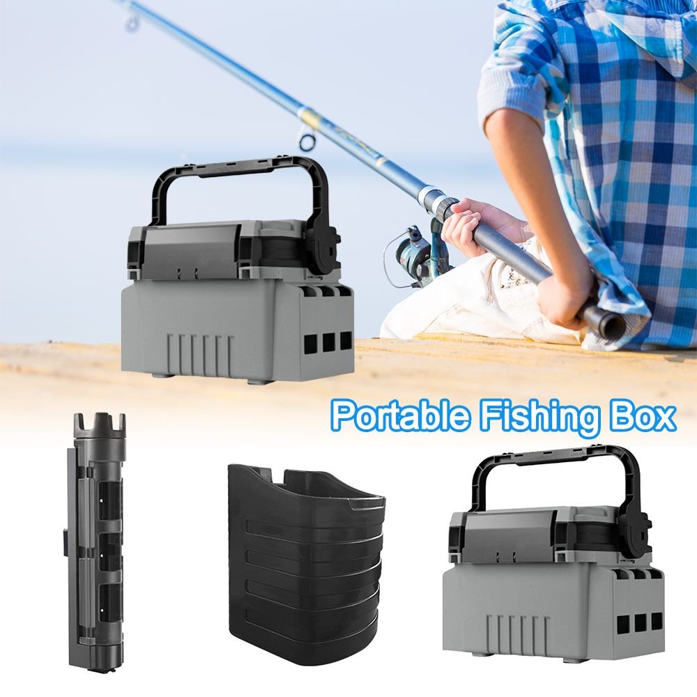 Fishing Kayak Crate - Multifunctional Portable Fishing Box Large Capacity
