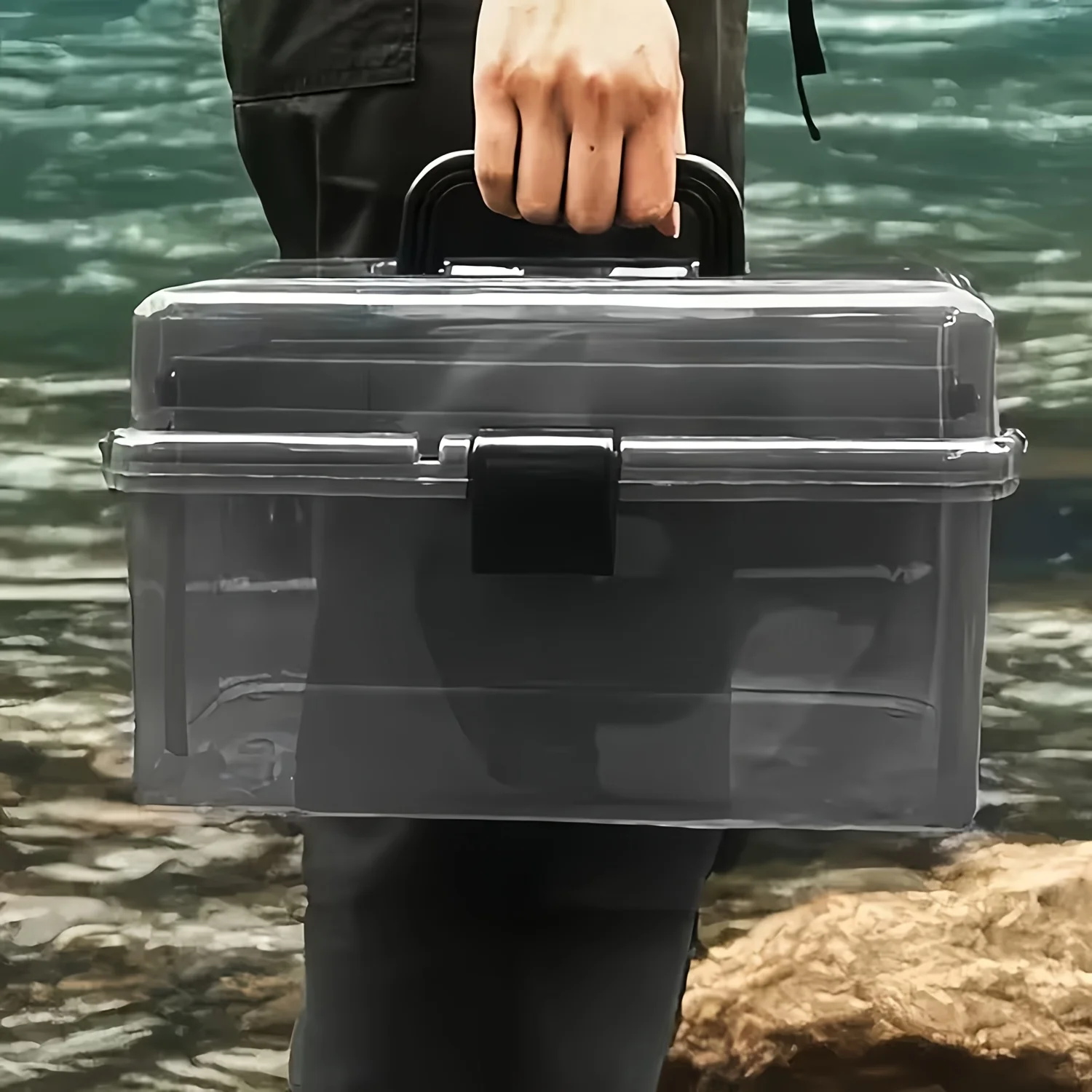 Durable PE Fishing Gear Box |  - Fishing Kayak Crate review and price