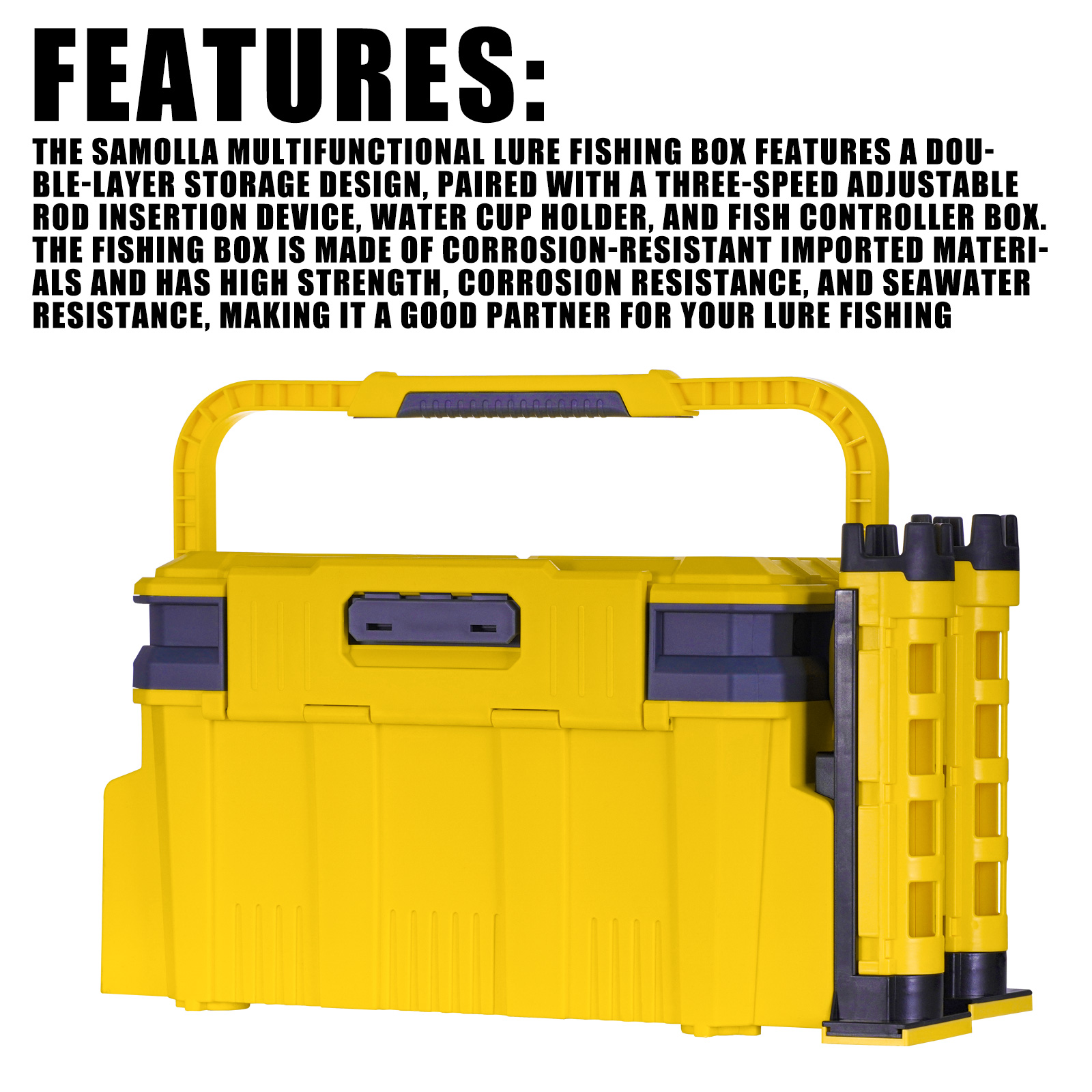 New Large Fishing Box Suit 19. - Fishing Kayak Crate review and price