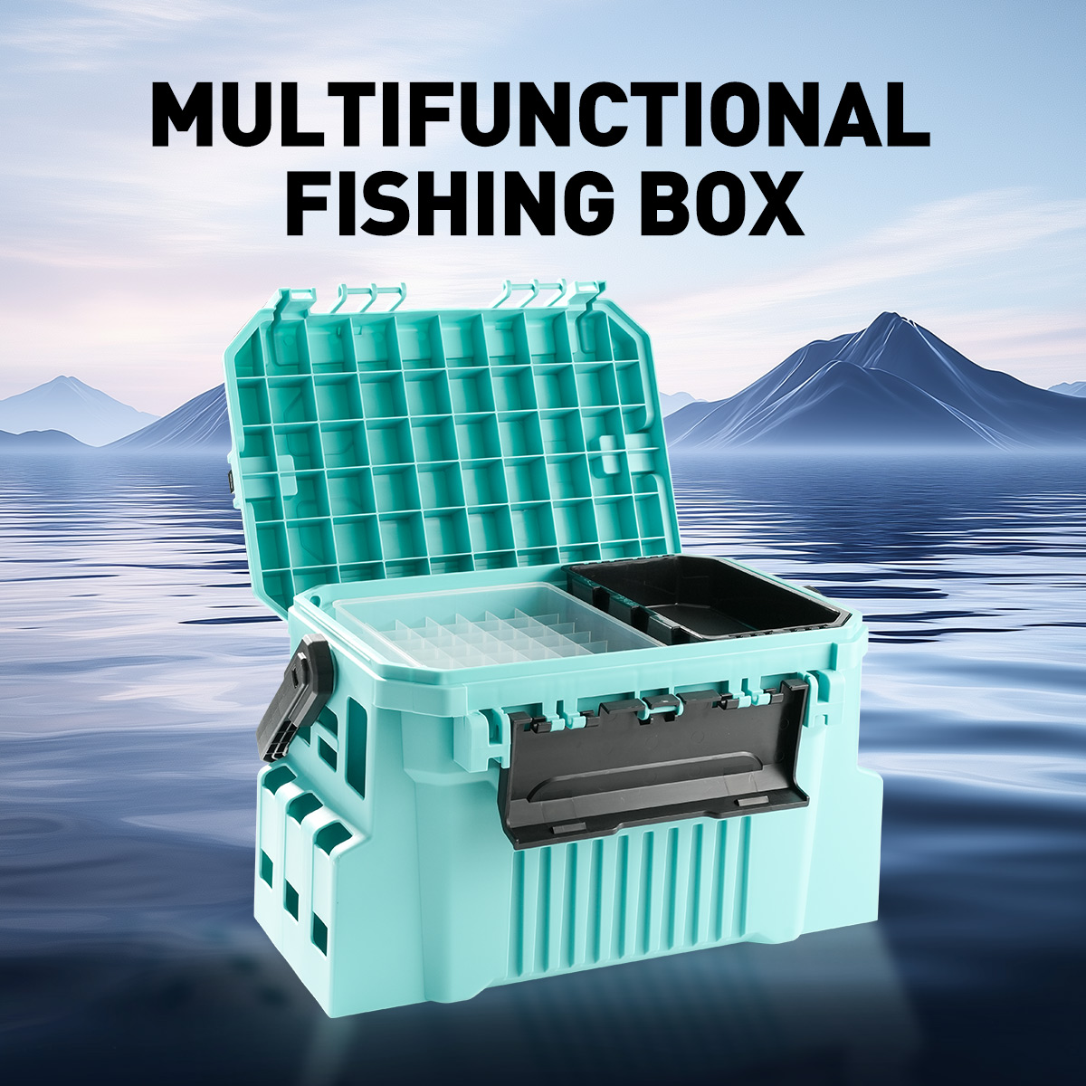 20L FIshing tackle box with eg - Fishing Kayak Crate review and price