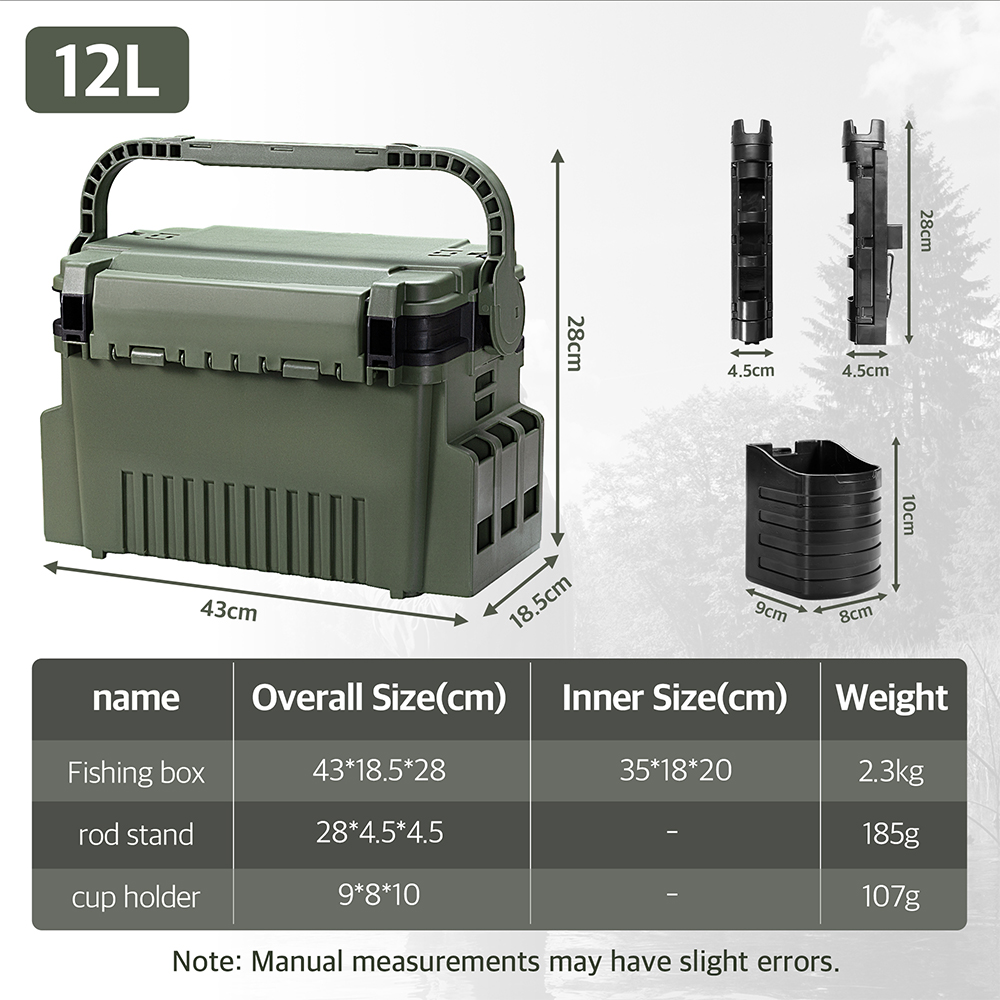 Hunthouse 12L Large Fishing Ta - Fishing Kayak Crate review and price