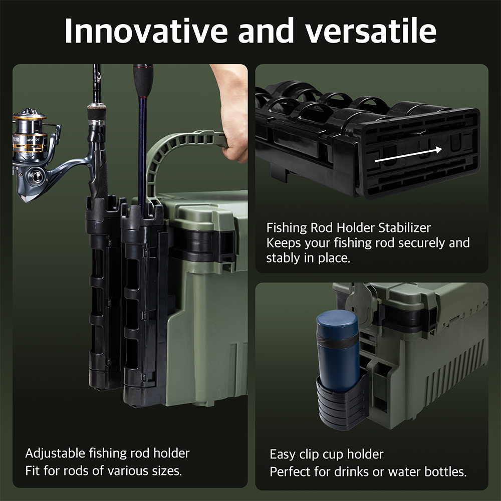 Hunthouse 12L Large Fishing Ta - Fishing Kayak Crate review and price