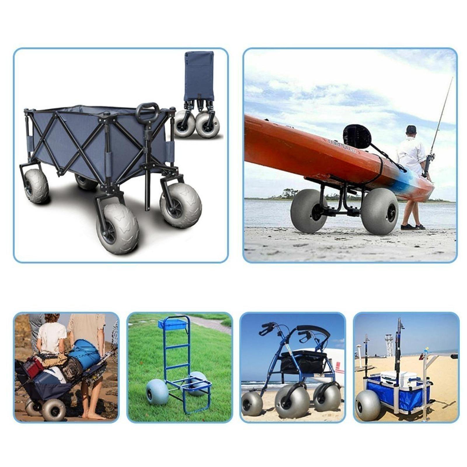 Beach Cart Sand Wheels 16 Inch - Fishing Kayak Cart review and price