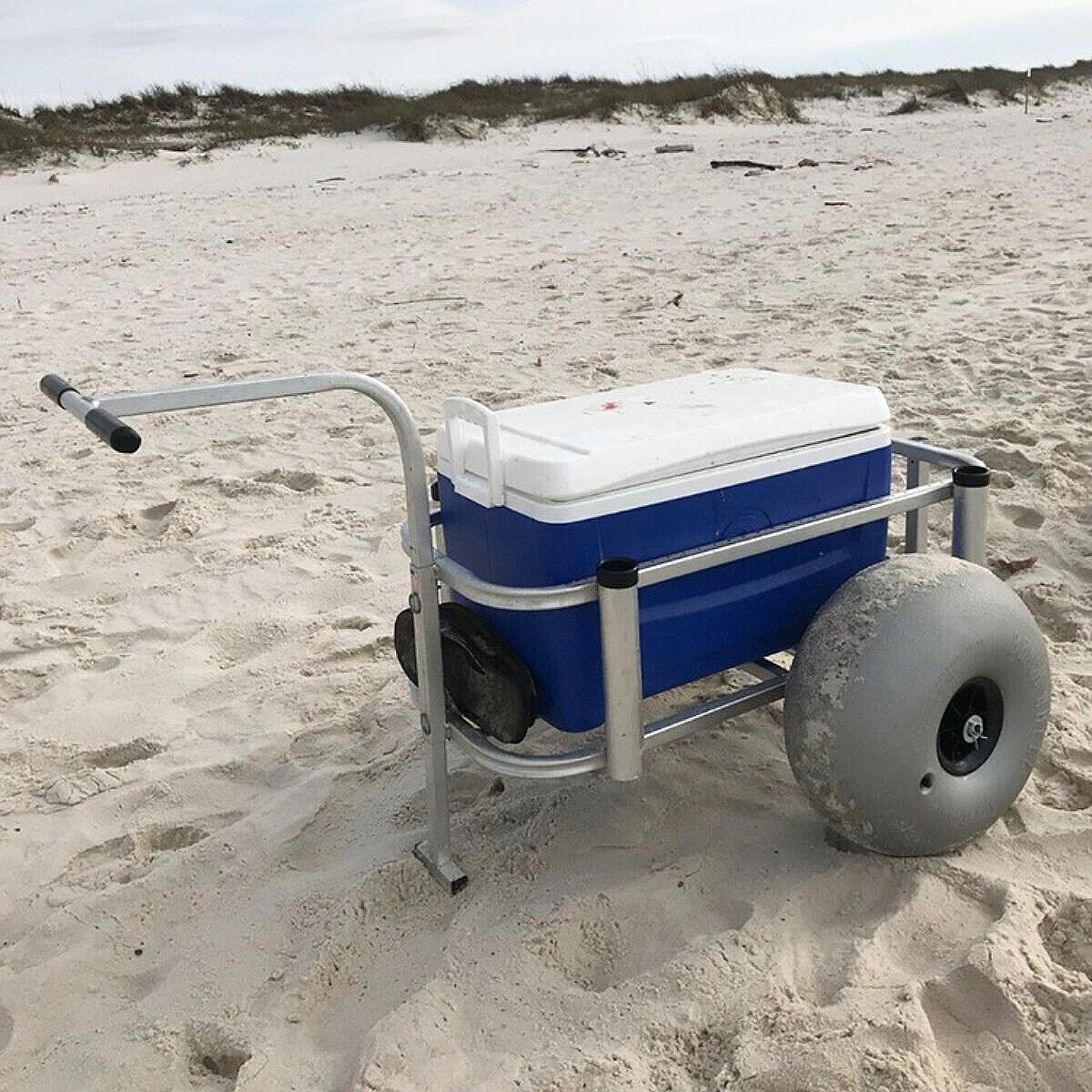 Beach Cart Sand Wheels 16 Inch - Fishing Kayak Cart review and price